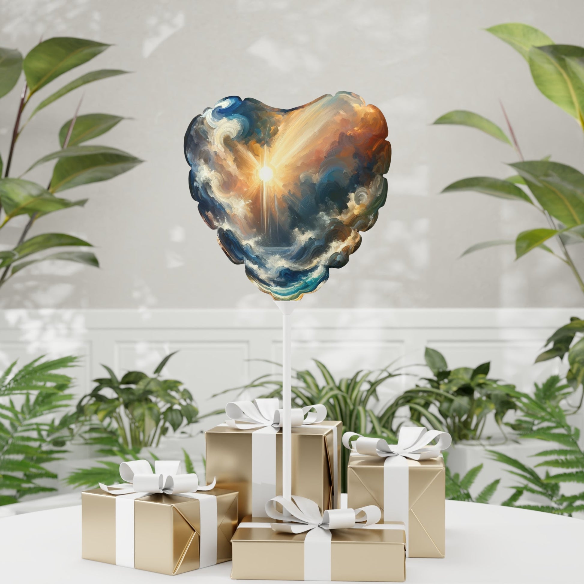 Tumultuous Sea Enlightenment Balloon (Round and Heart-shaped), 11" - ATUH.ART