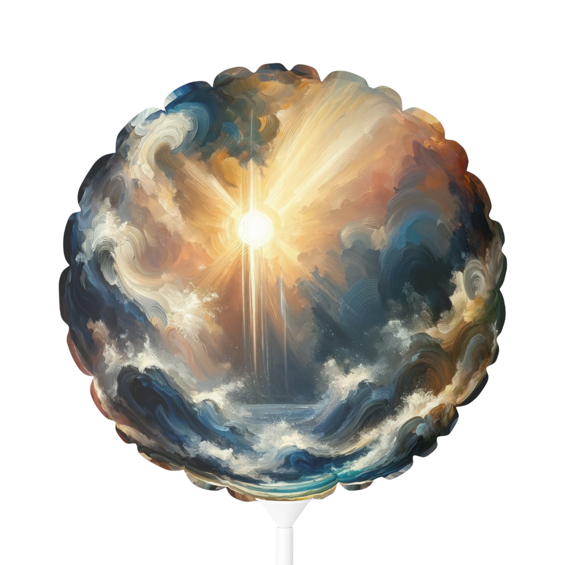 Tumultuous Sea Enlightenment Balloon (Round and Heart-shaped), 11" - ATUH.ART
