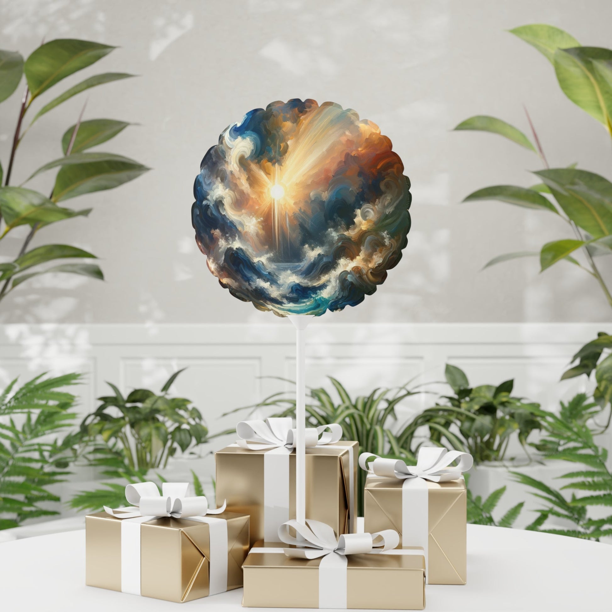 Tumultuous Sea Enlightenment Balloon (Round and Heart-shaped), 11" - ATUH.ART