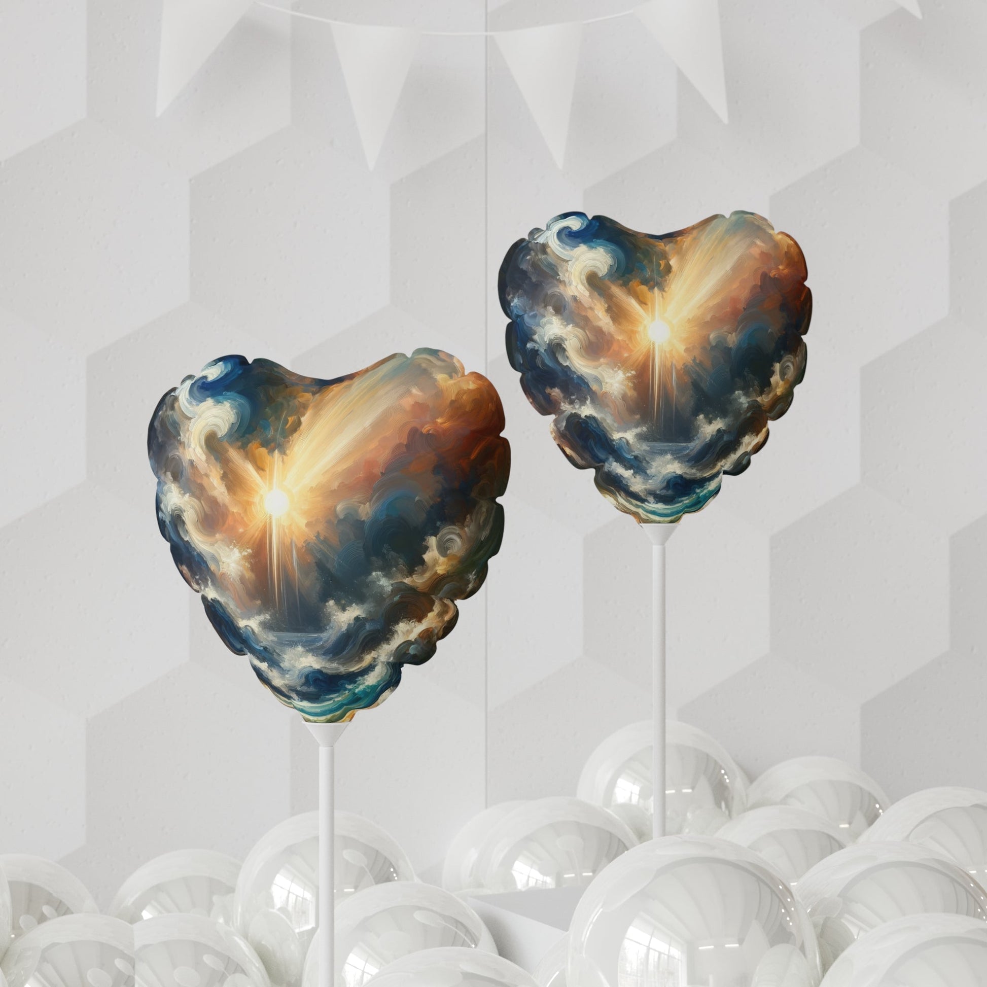 Tumultuous Sea Enlightenment Balloon (Round and Heart-shaped), 11" - ATUH.ART