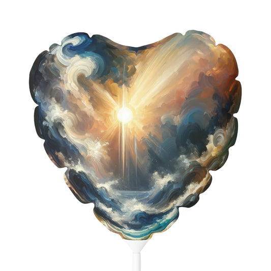 Tumultuous Sea Enlightenment Balloon (Round and Heart-shaped), 11" - ATUH.ART