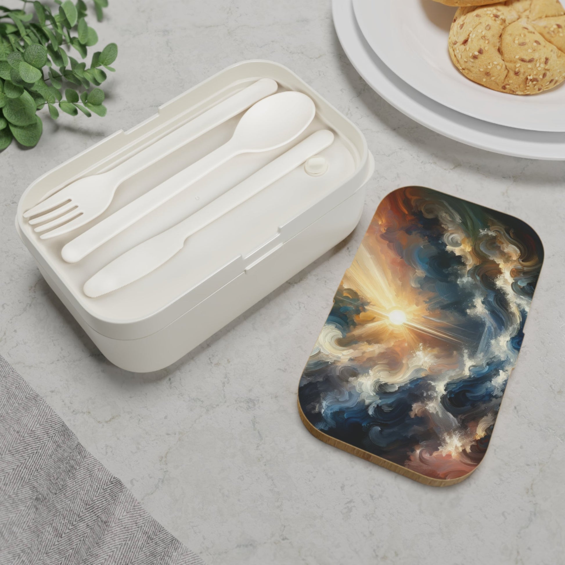 Tumultuous Sea Enlightenment Bento Lunch Box - ATUH.ART