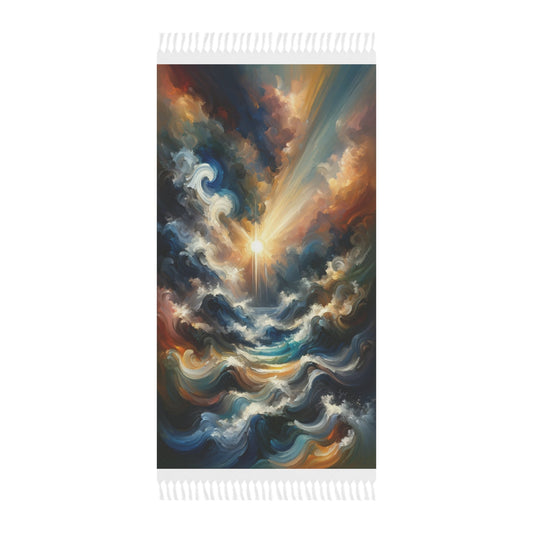 Tumultuous Sea Enlightenment Boho Beach Cloth - ATUH.ART