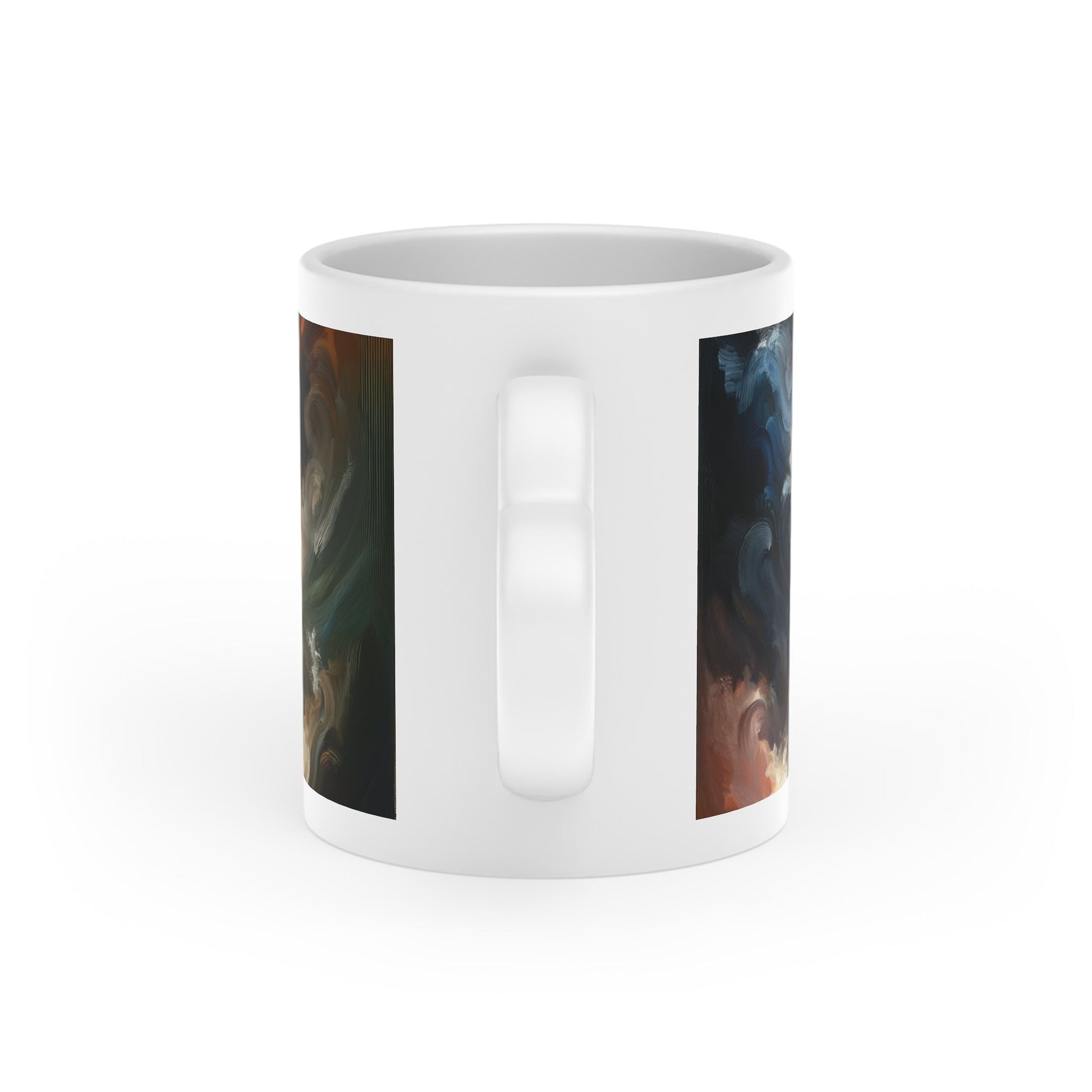 Tumultuous Sea Enlightenment Heart-Shaped Mug - ATUH.ART