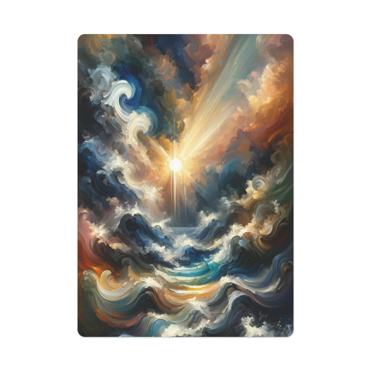 Tumultuous Sea Enlightenment Poker Cards - ATUH.ART