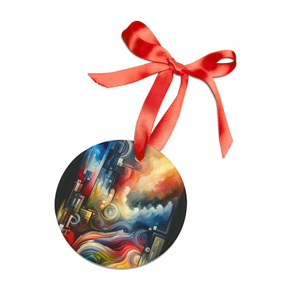 Tuning Essence Abstract Acrylic Ornament with Ribbon - ATUH.ART