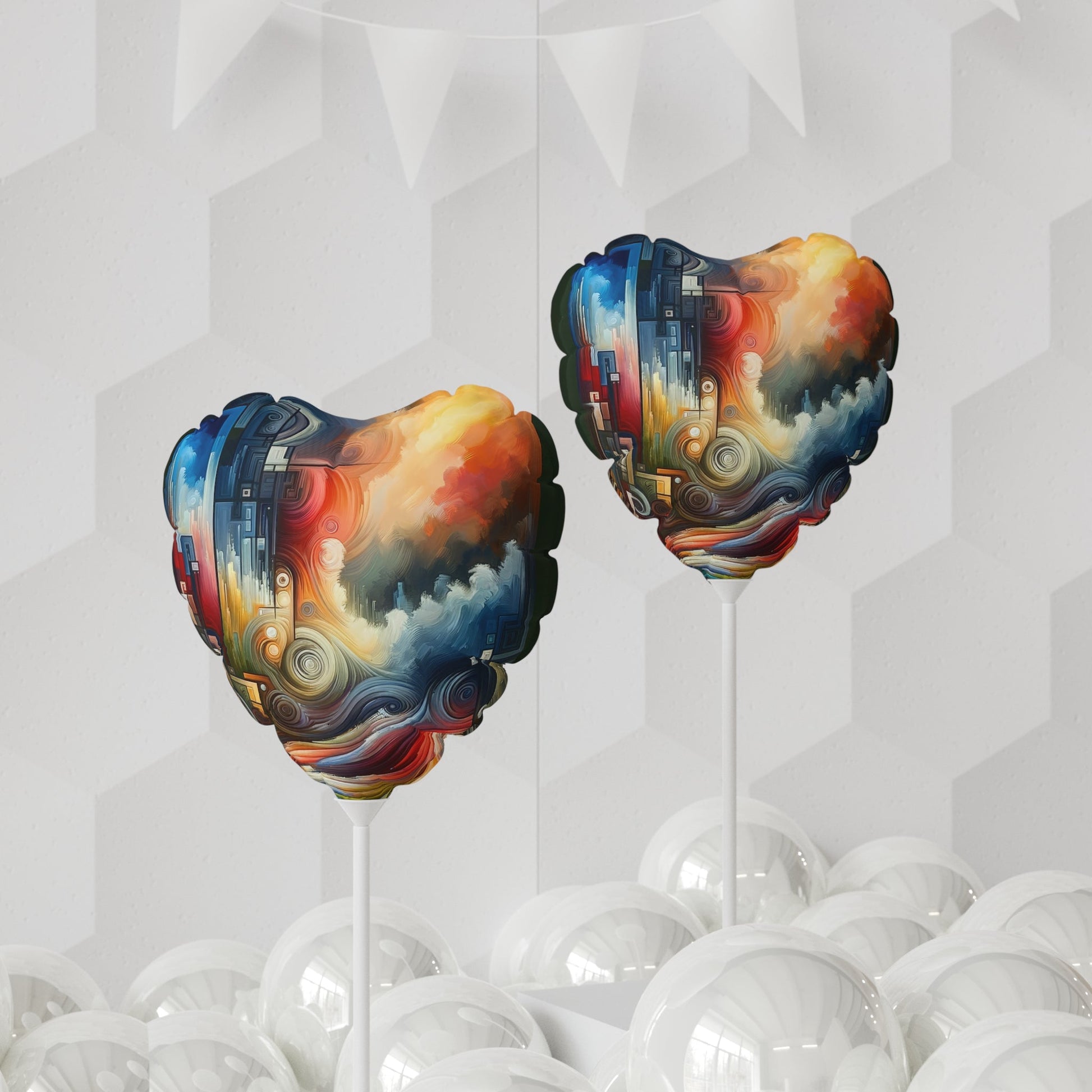 Tuning Essence Abstract Balloon (Round and Heart-shaped), 11" - ATUH.ART