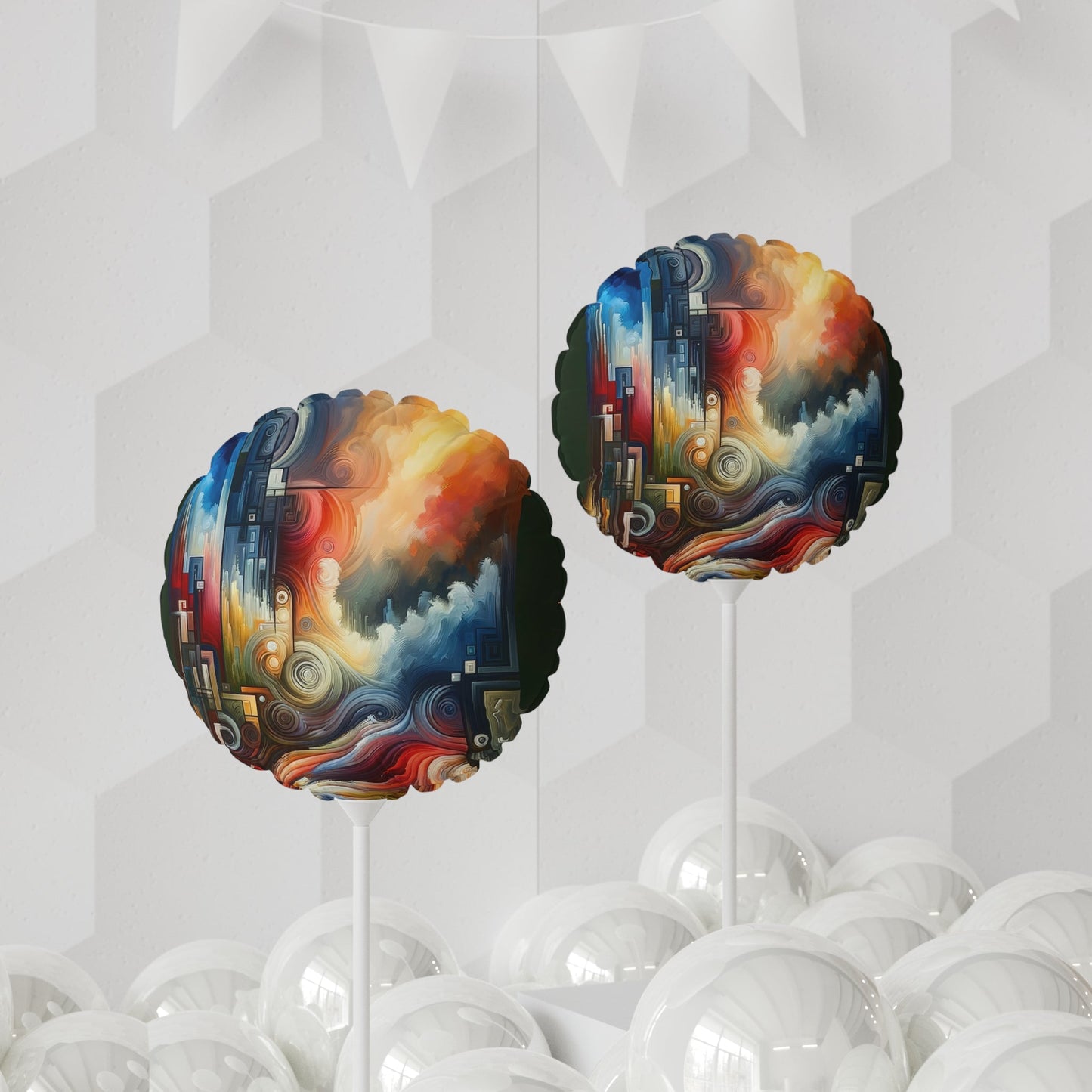Tuning Essence Abstract Balloon (Round and Heart-shaped), 11" - ATUH.ART