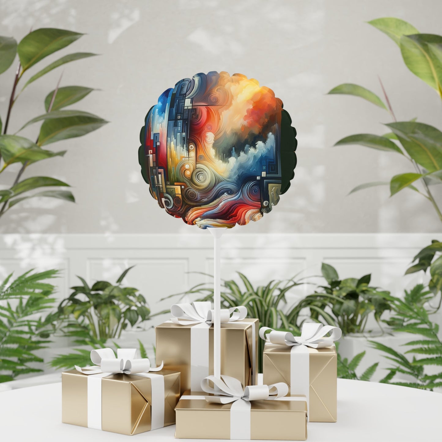 Tuning Essence Abstract Balloon (Round and Heart-shaped), 11" - ATUH.ART