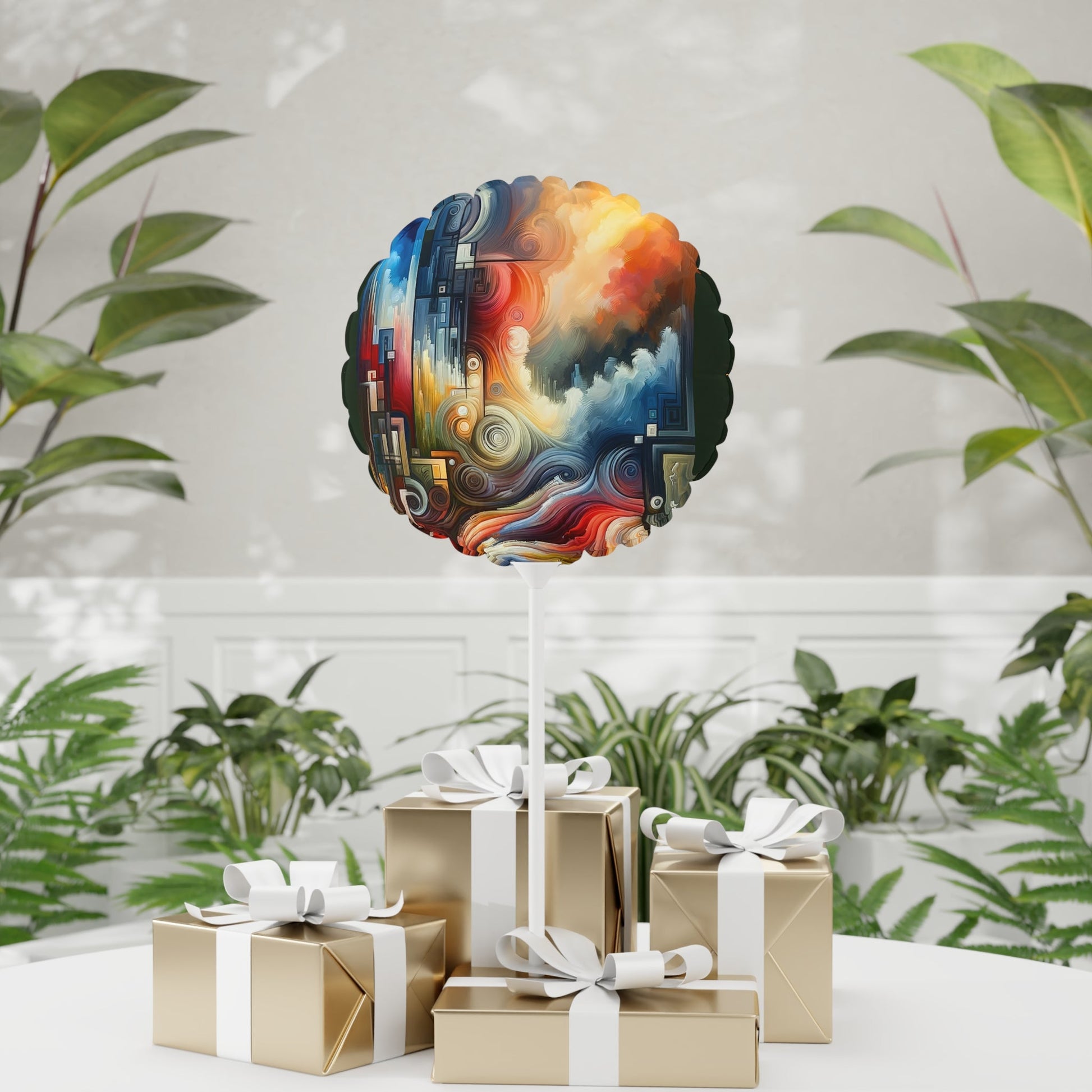 Tuning Essence Abstract Balloon (Round and Heart-shaped), 11" - ATUH.ART