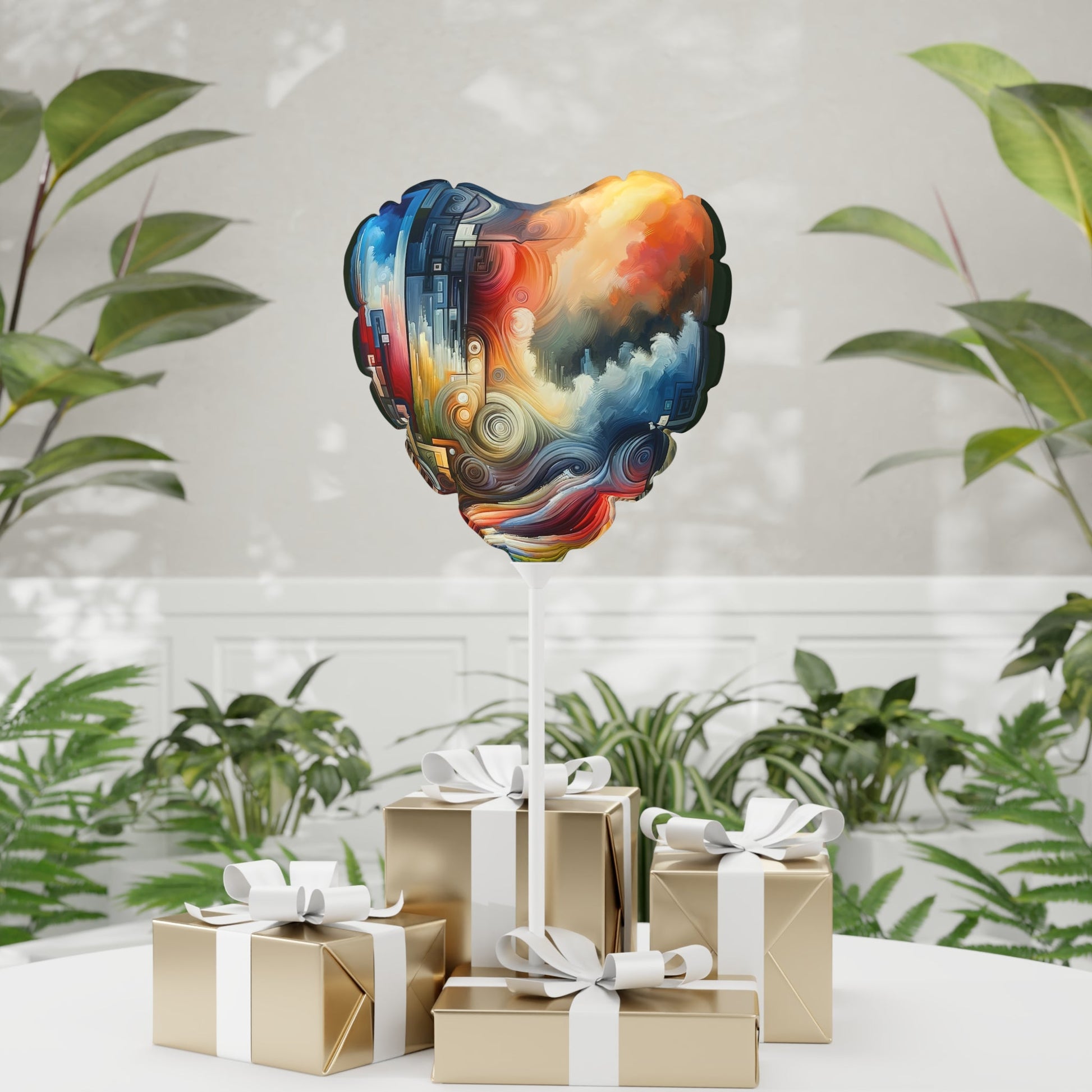 Tuning Essence Abstract Balloon (Round and Heart-shaped), 11" - ATUH.ART