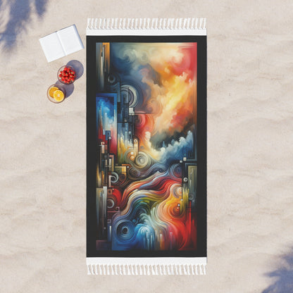 Tuning Essence Abstract Boho Beach Cloth - ATUH.ART