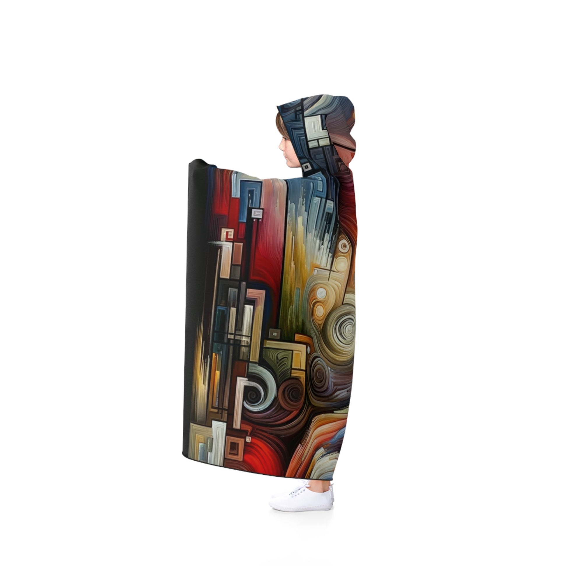 Tuning Essence Abstract Hooded Blanket - ATUH.ART