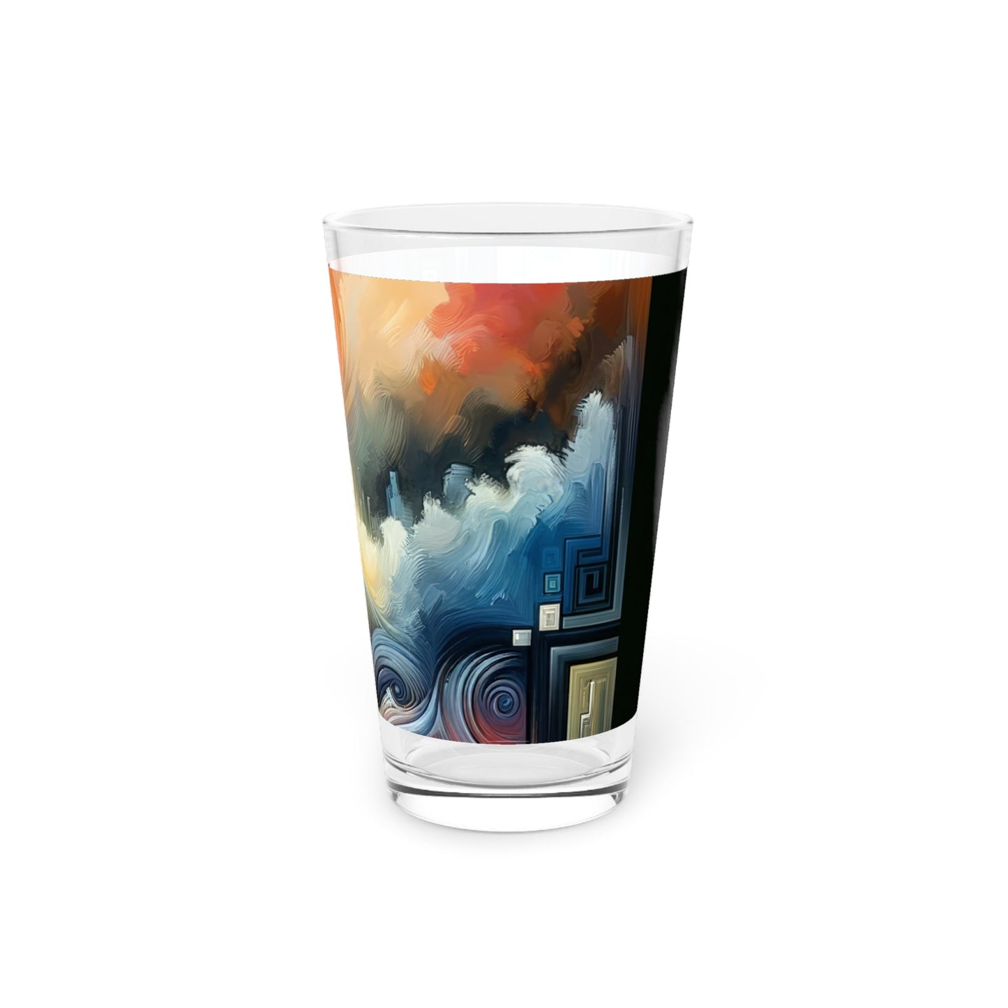 Tuning Essence Abstract Pint Glass, 16oz - ATUH.ART