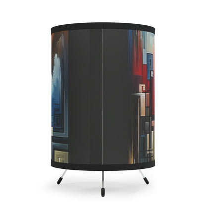 Tuning Essence Abstract Tripod Lamp with High-Res Printed Shade, US\CA plug - ATUH.ART