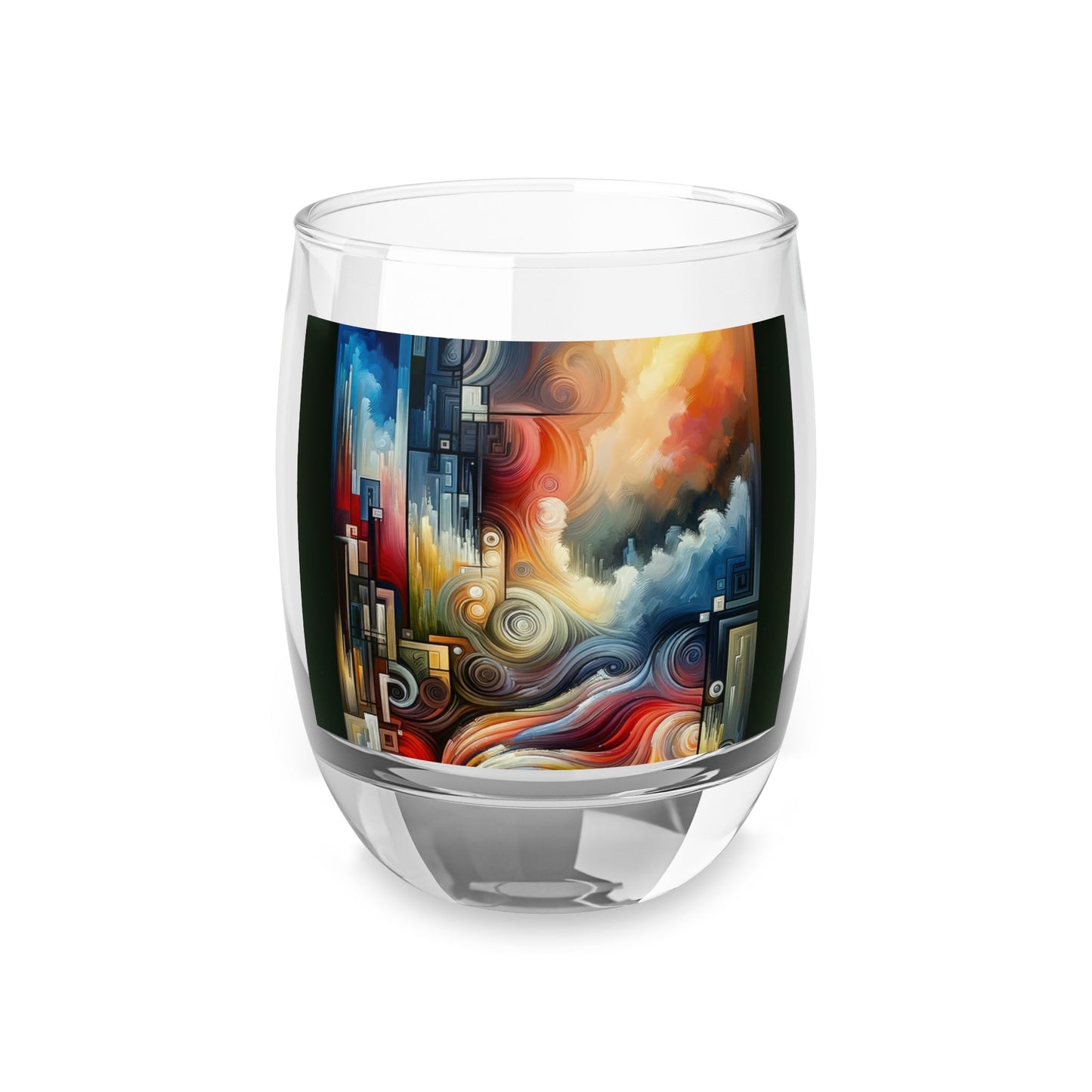 Tuning Essence Abstract Whiskey Glass - ATUH.ART