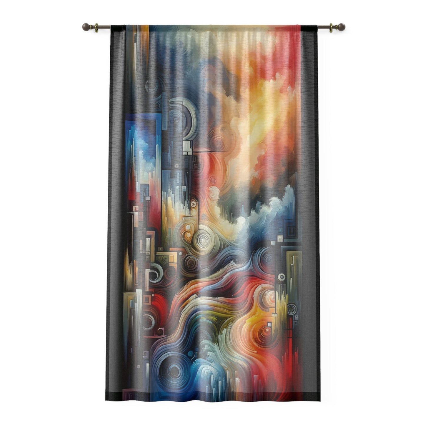 Tuning Essence Abstract Window Curtain - ATUH.ART