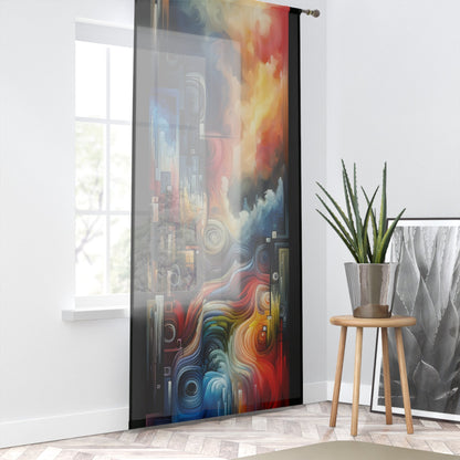 Tuning Essence Abstract Window Curtain - ATUH.ART