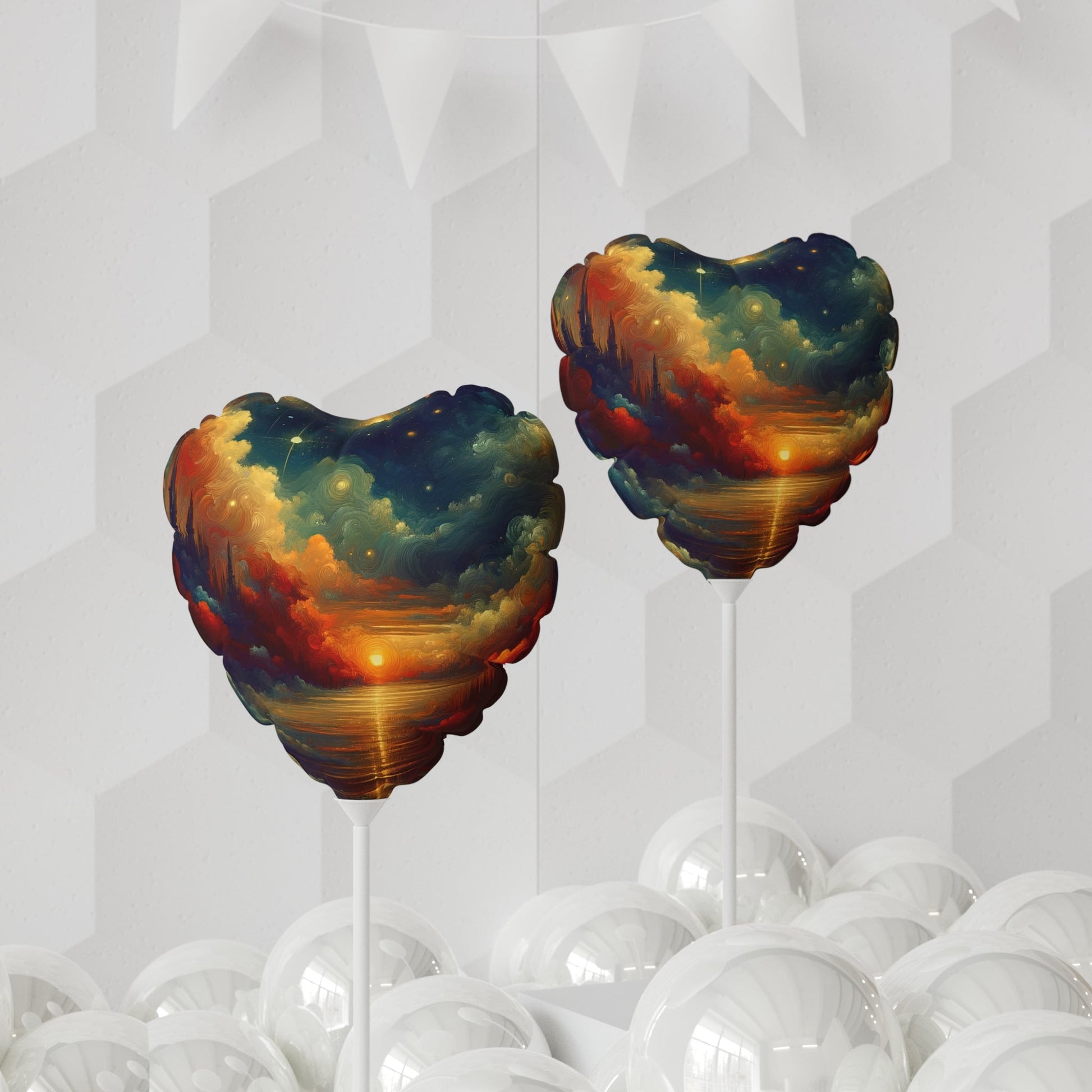 Twilight Velvet Transition Balloon (Round and Heart-shaped), 11" - ATUH.ART