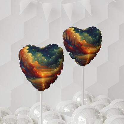 Twilight Velvet Transition Balloon (Round and Heart-shaped), 11" - ATUH.ART