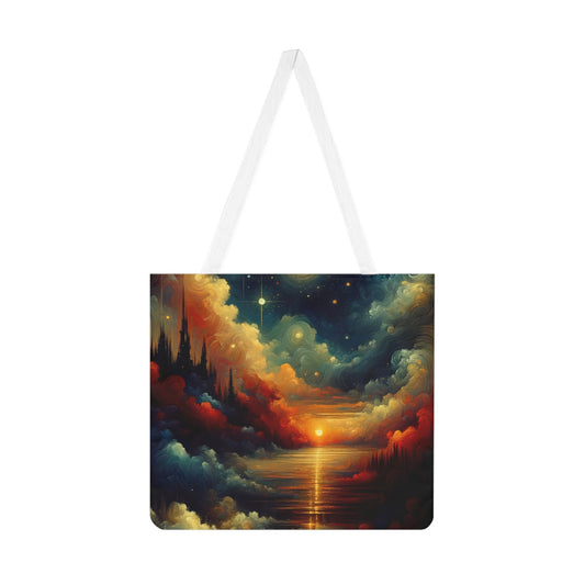 Twilight Velvet Transition Shoulder Tote Bag (AOP) - ATUH.ART