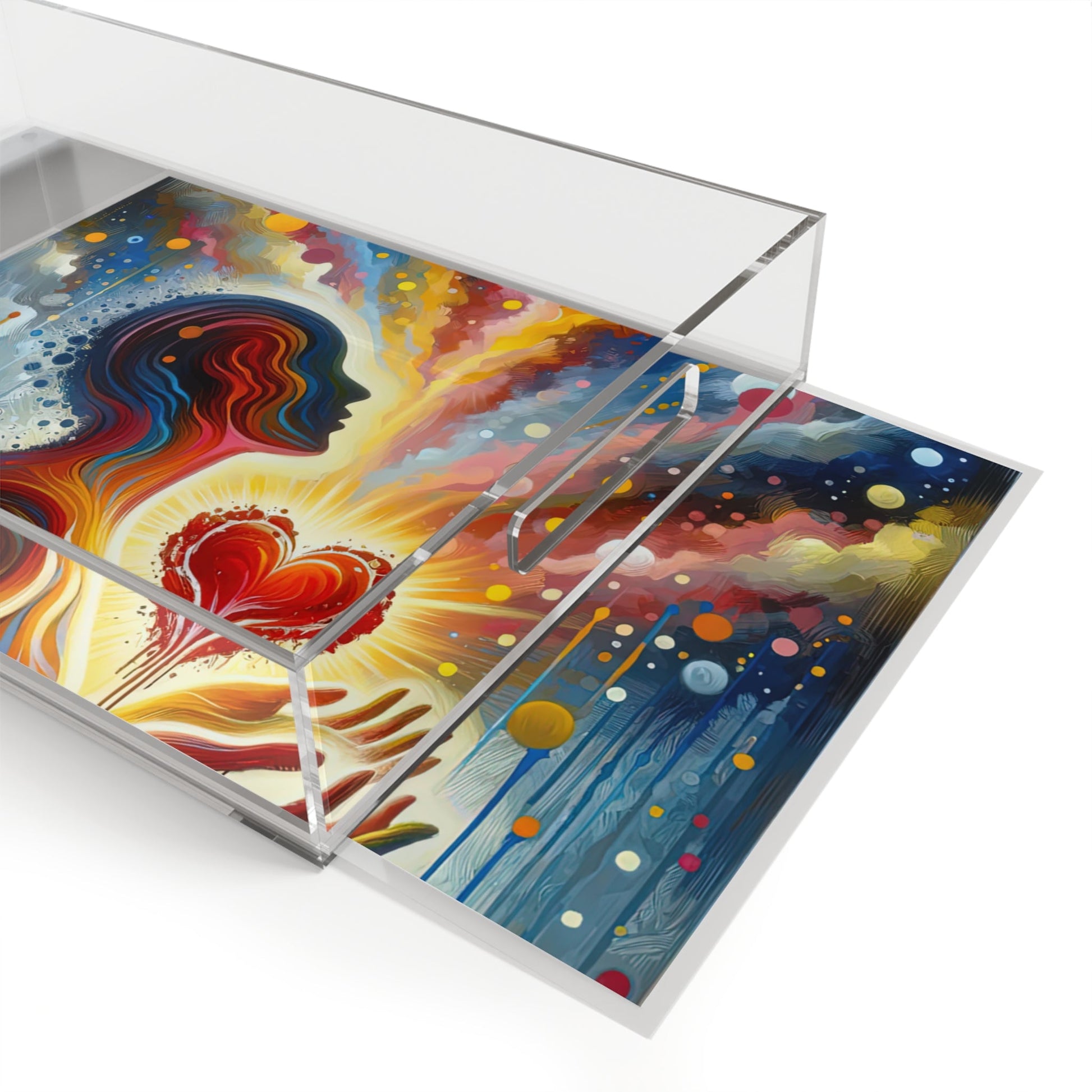 Unified Awakening Heart Acrylic Serving Tray - ATUH.ART