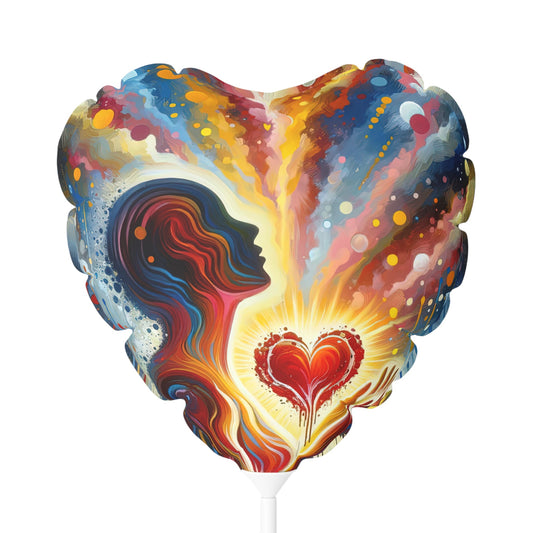 Unified Awakening Heart Balloon (Round and Heart-shaped), 11" - ATUH.ART