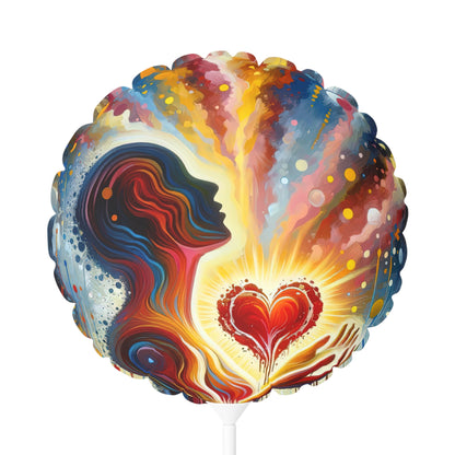 Unified Awakening Heart Balloon (Round and Heart-shaped), 11" - ATUH.ART