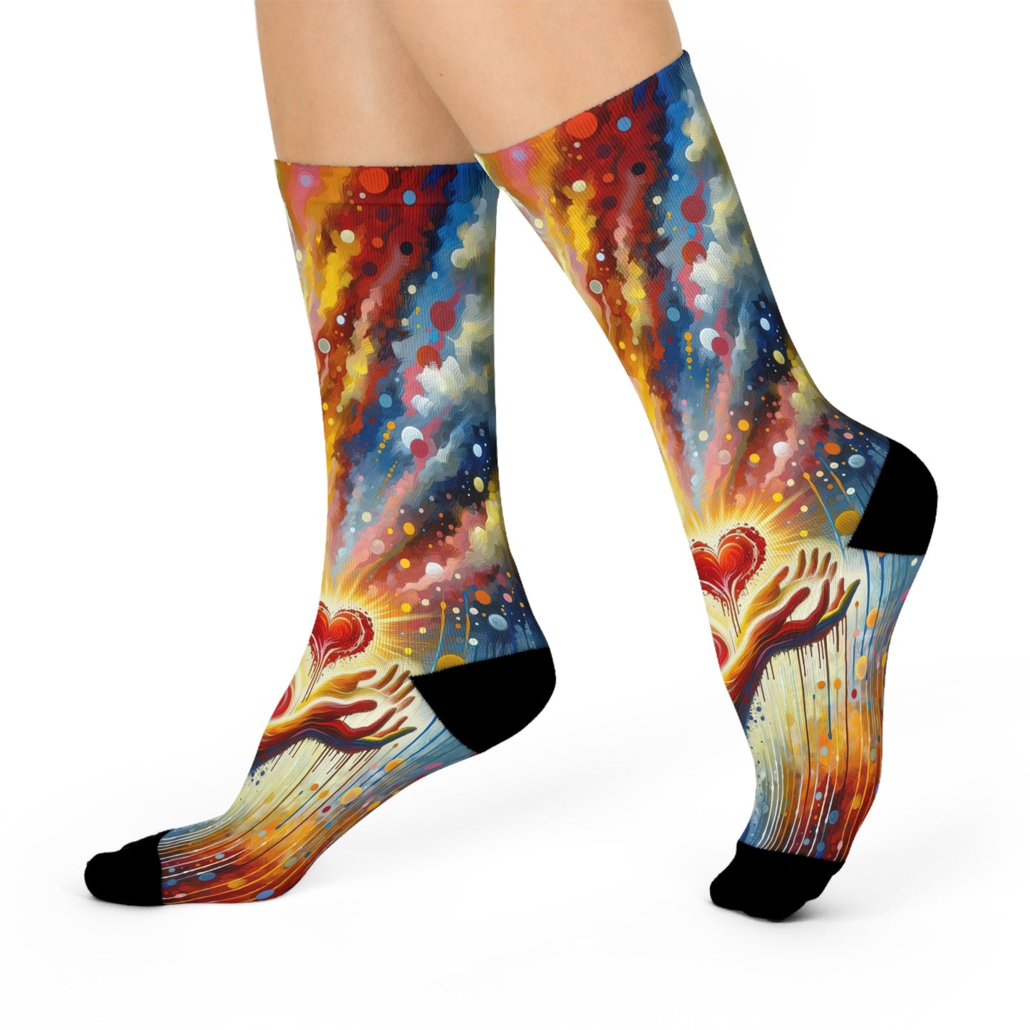 Unified Awakening Heart Cushioned Crew Socks - ATUH.ART