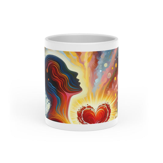 Unified Awakening Heart Heart-Shaped Mug - ATUH.ART