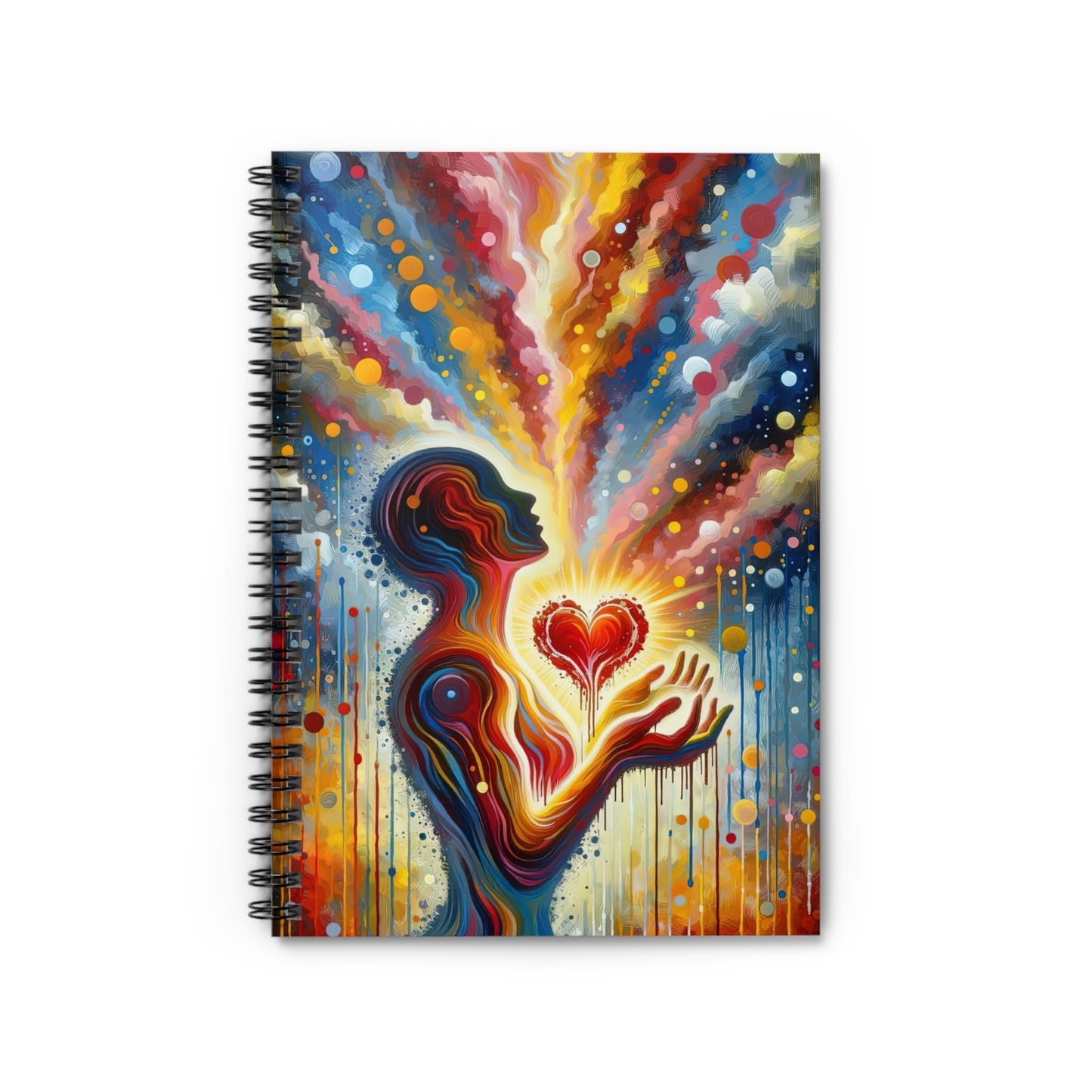 Unified Awakening Heart Spiral Notebook - Ruled Line - ATUH.ART