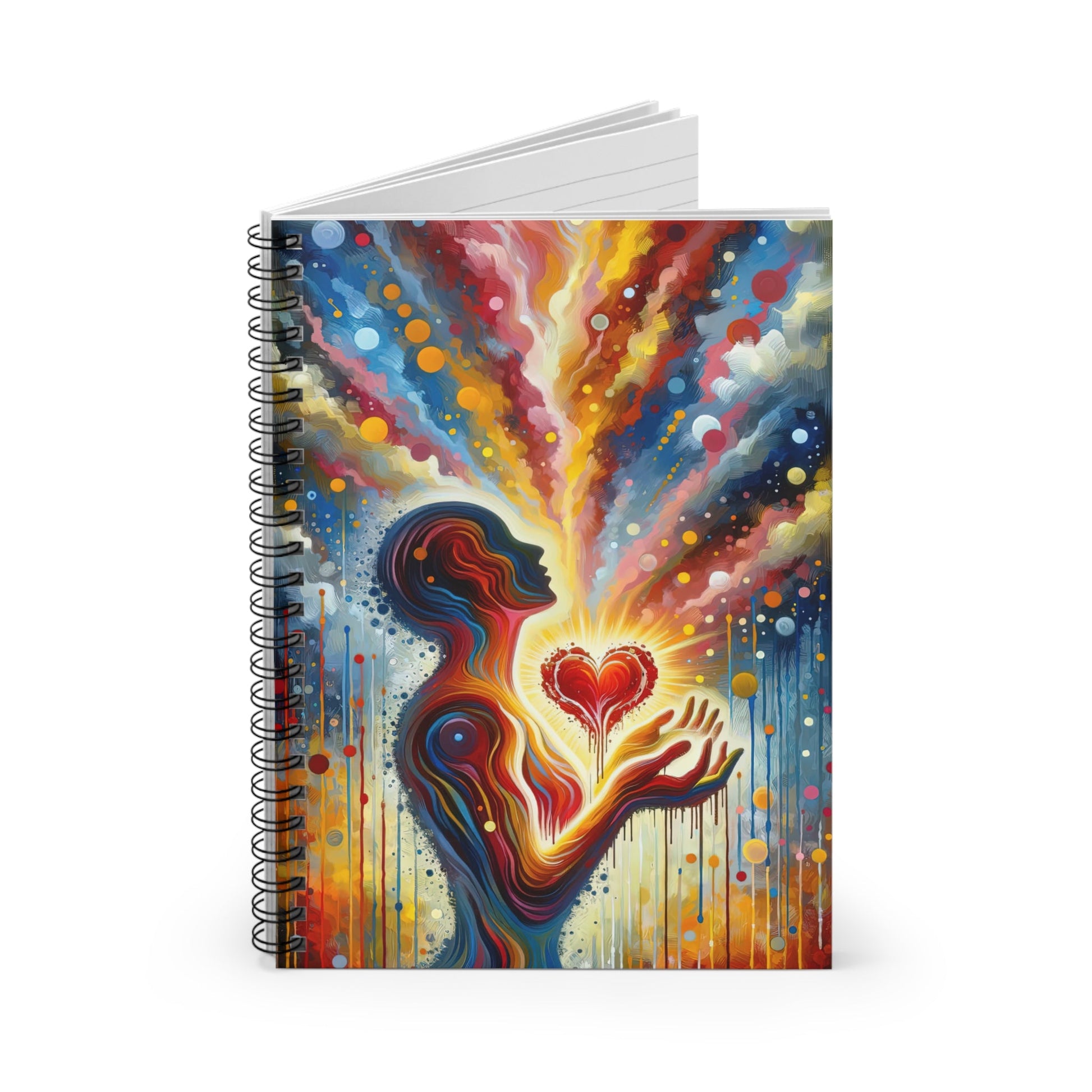 Unified Awakening Heart Spiral Notebook - Ruled Line - ATUH.ART