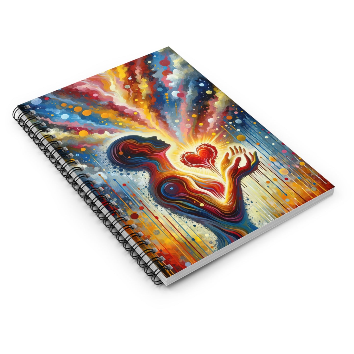 Unified Awakening Heart Spiral Notebook - Ruled Line - ATUH.ART