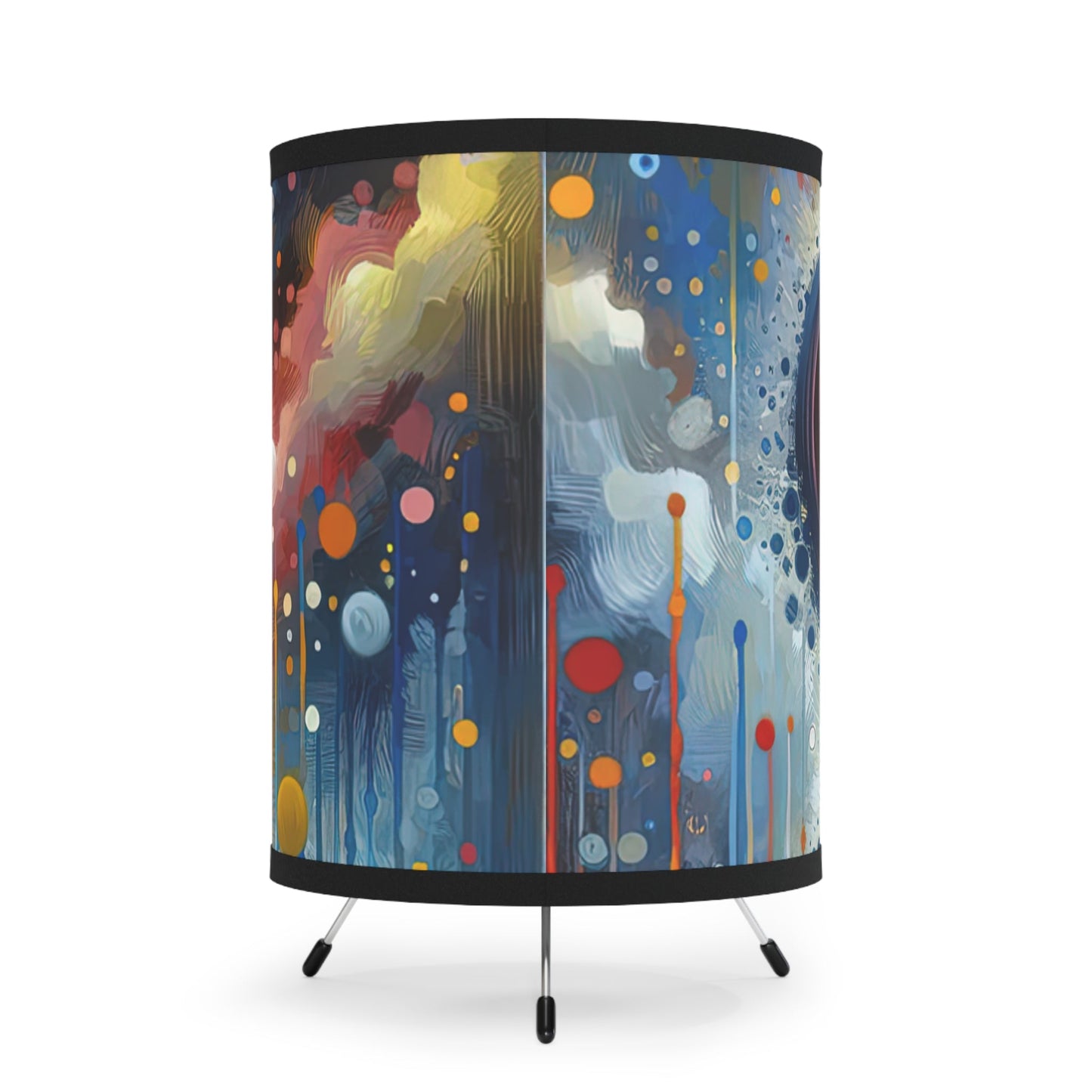 Unified Awakening Heart Tripod Lamp with High-Res Printed Shade, US\CA plug - ATUH.ART