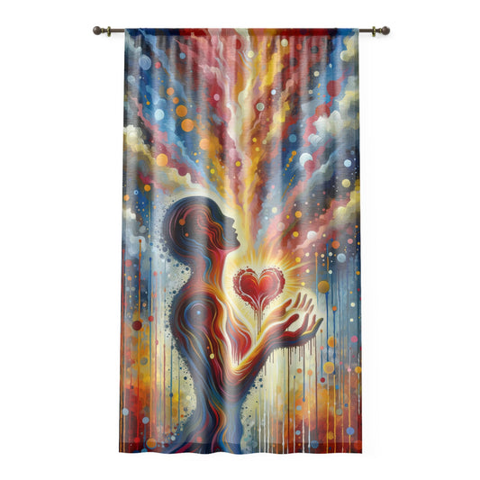 Unified Awakening Heart Window Curtain - ATUH.ART