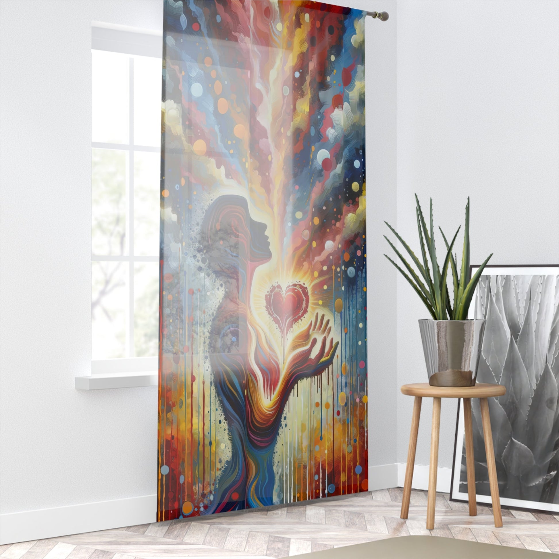 Unified Awakening Heart Window Curtain - ATUH.ART