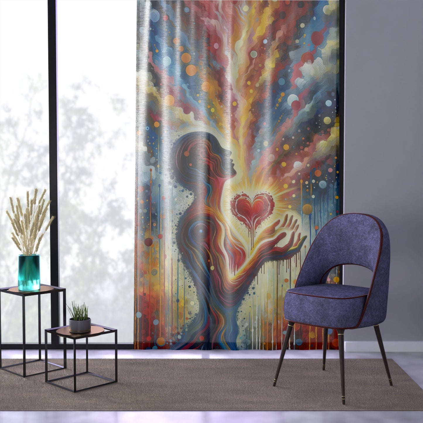Unified Awakening Heart Window Curtain - ATUH.ART