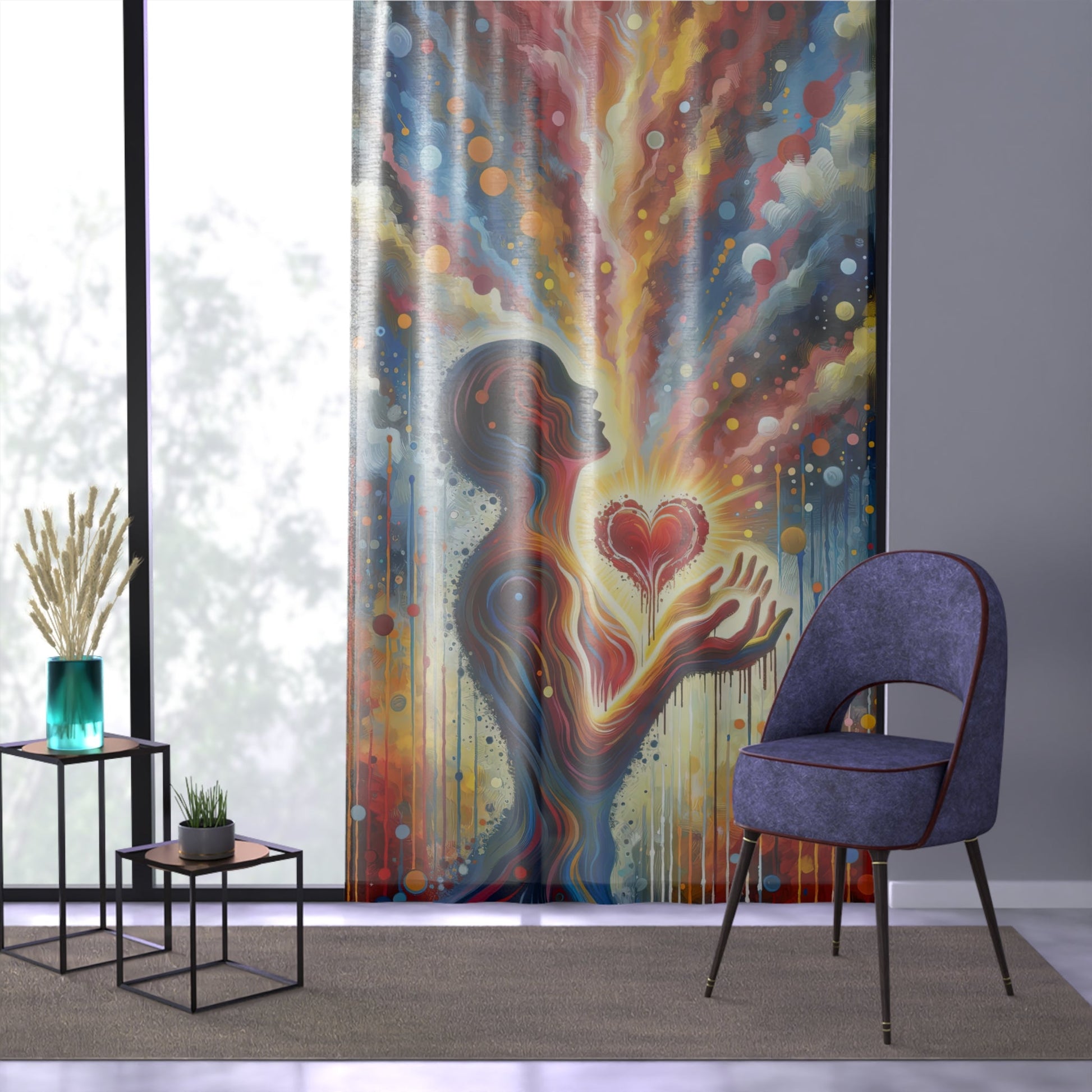 Unified Awakening Heart Window Curtain - ATUH.ART