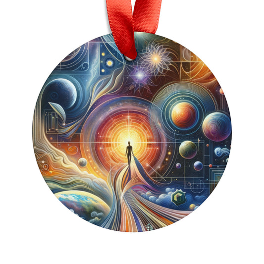 Unified Cosmic Alignment Acrylic Ornament with Ribbon - ATUH.ART