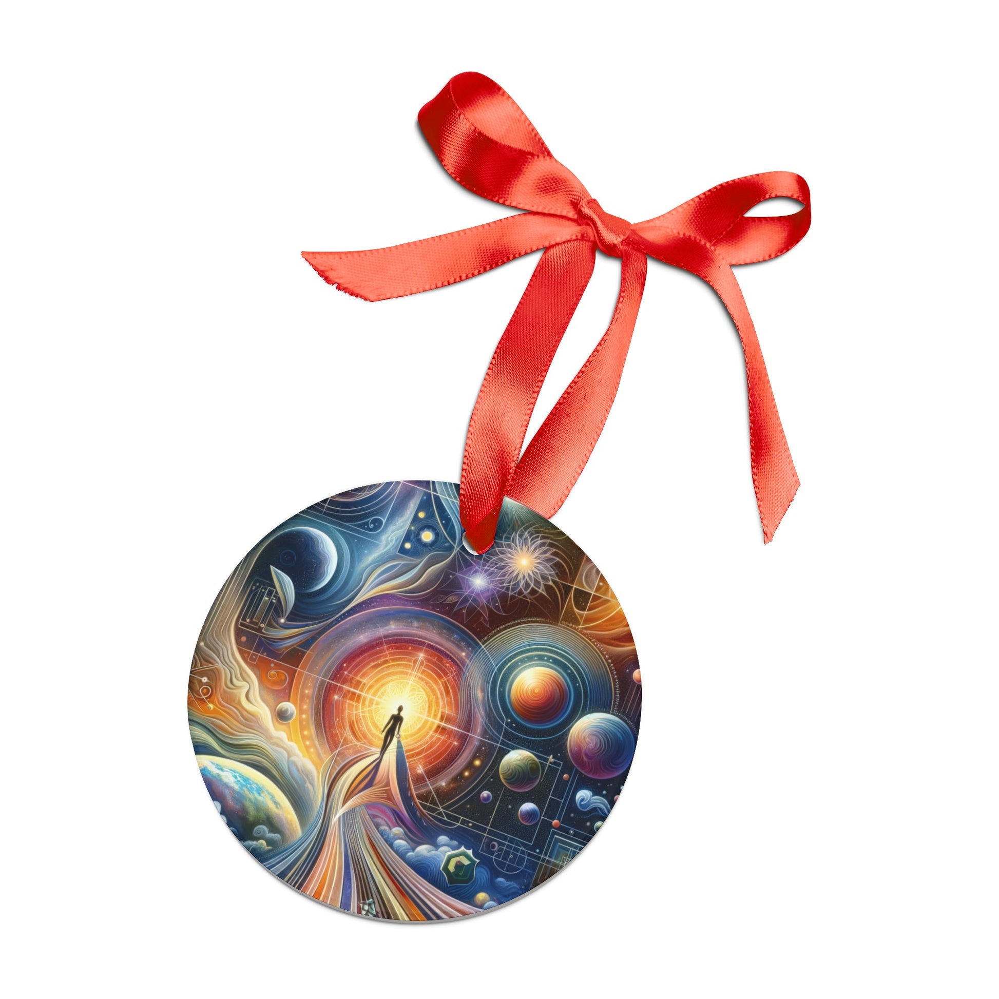 Unified Cosmic Alignment Acrylic Ornament with Ribbon - ATUH.ART