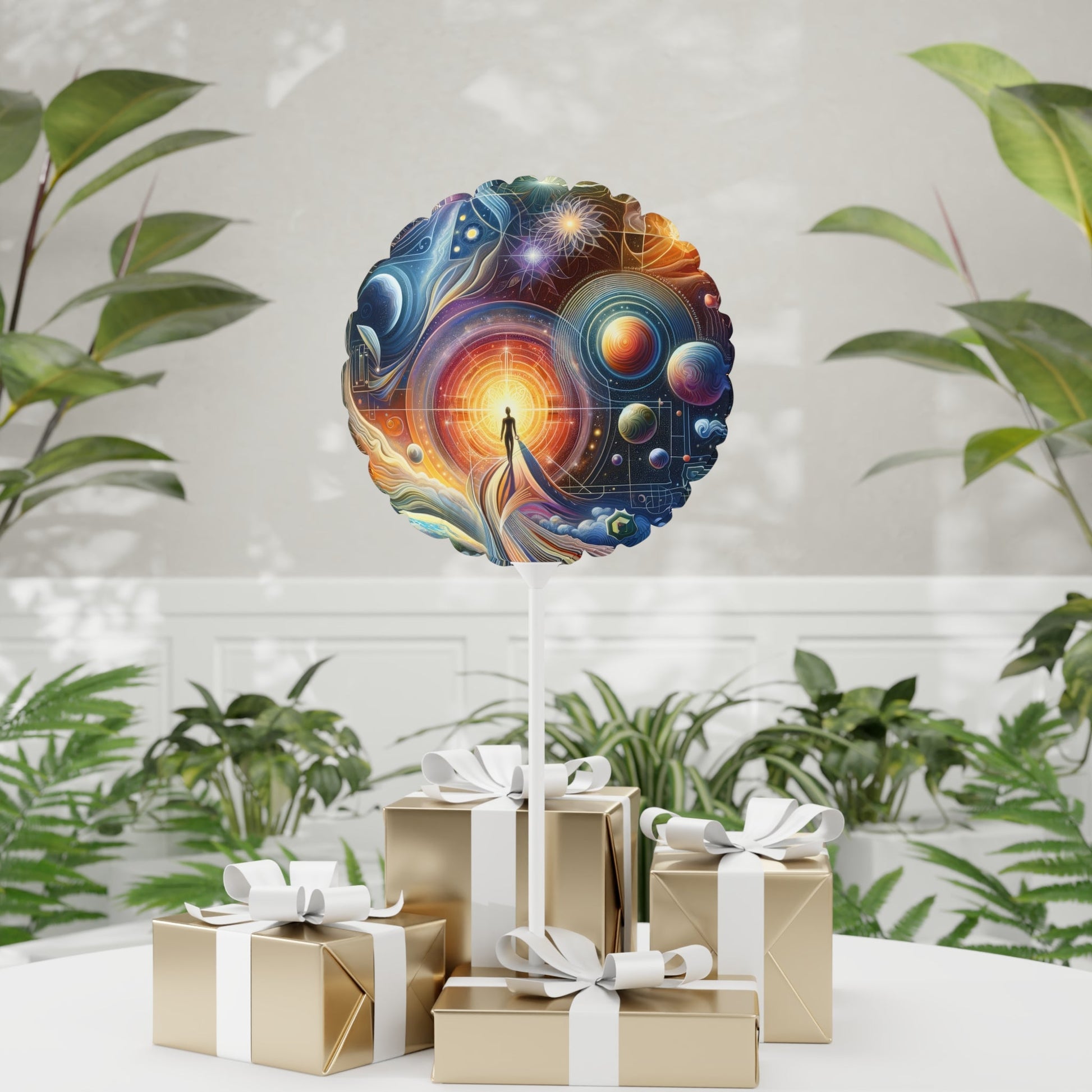 Unified Cosmic Alignment Balloon (Round and Heart-shaped), 11" - ATUH.ART