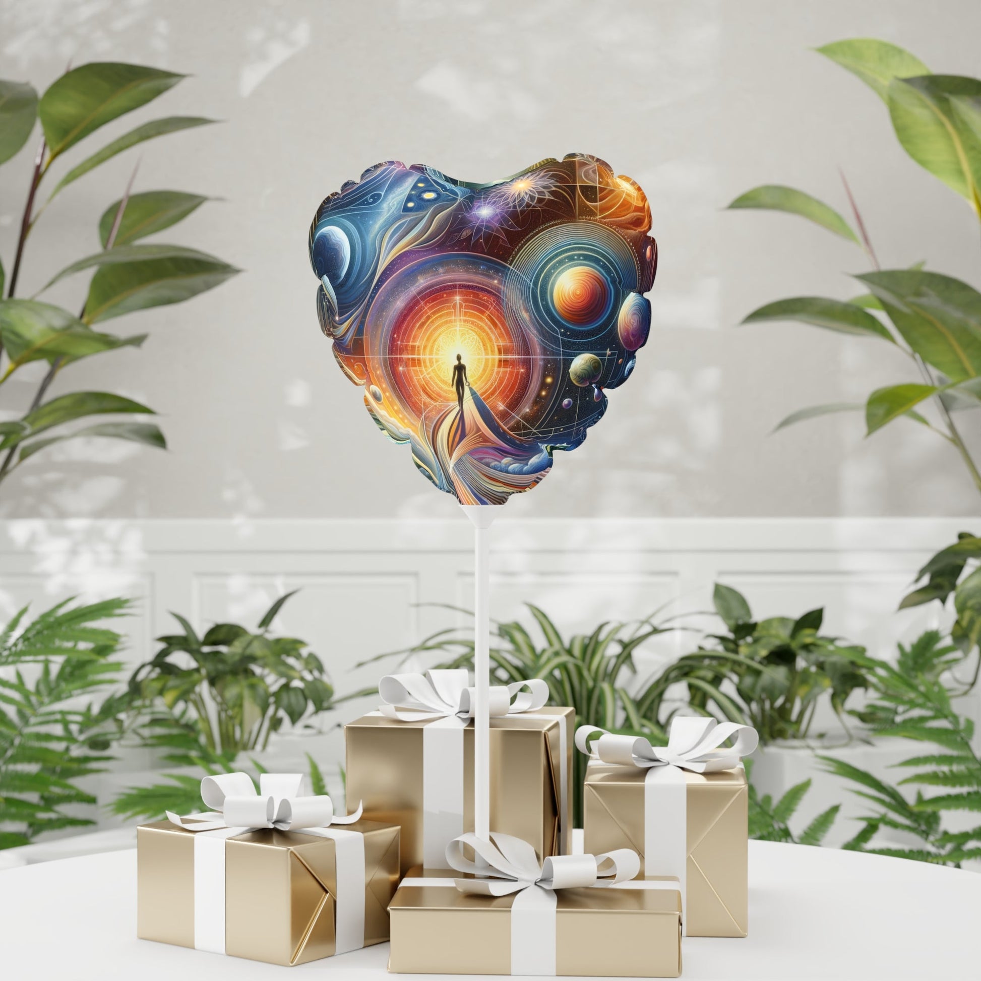 Unified Cosmic Alignment Balloon (Round and Heart-shaped), 11" - ATUH.ART