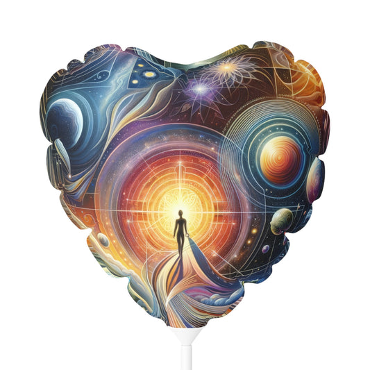 Unified Cosmic Alignment Balloon (Round and Heart-shaped), 11" - ATUH.ART