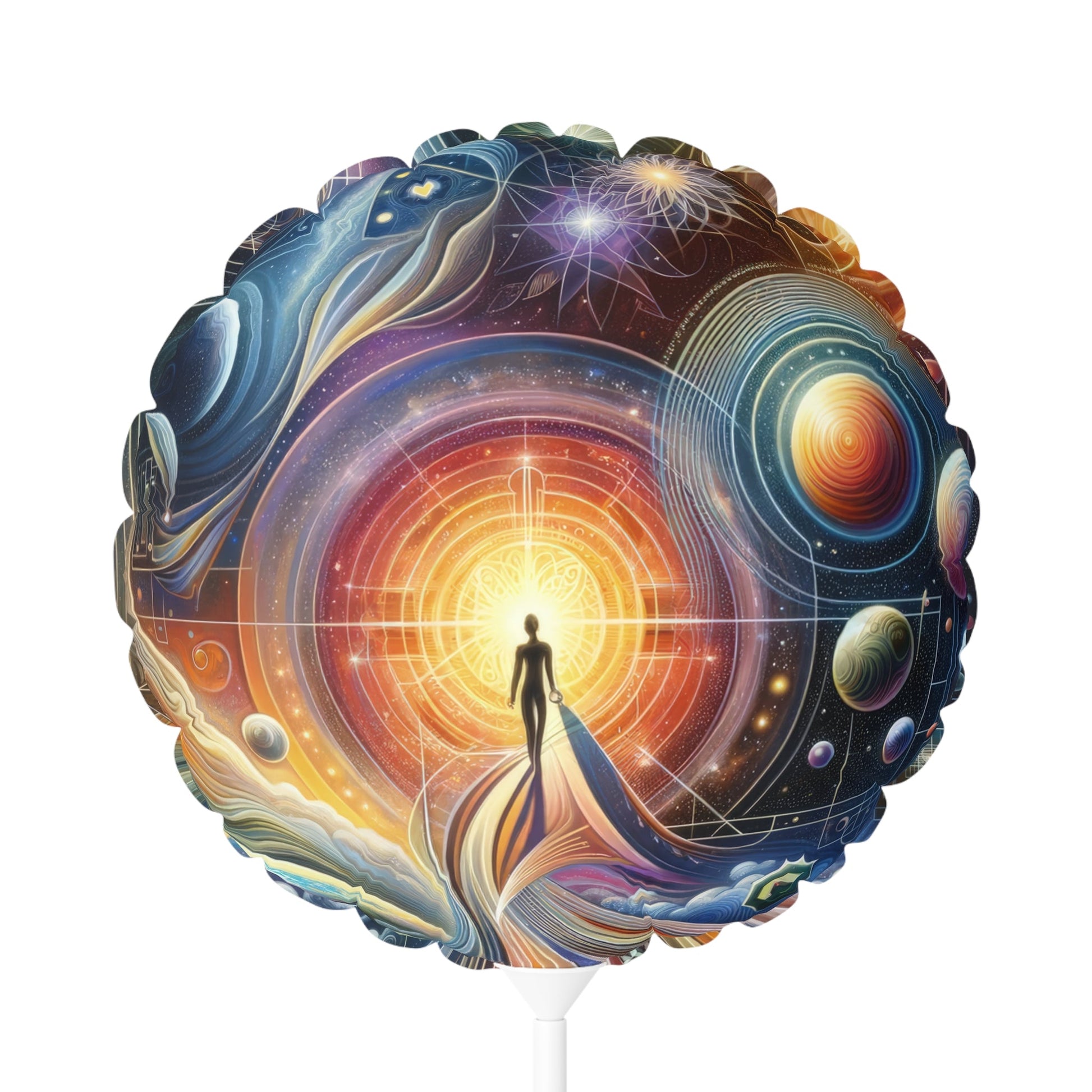 Unified Cosmic Alignment Balloon (Round and Heart-shaped), 11" - ATUH.ART