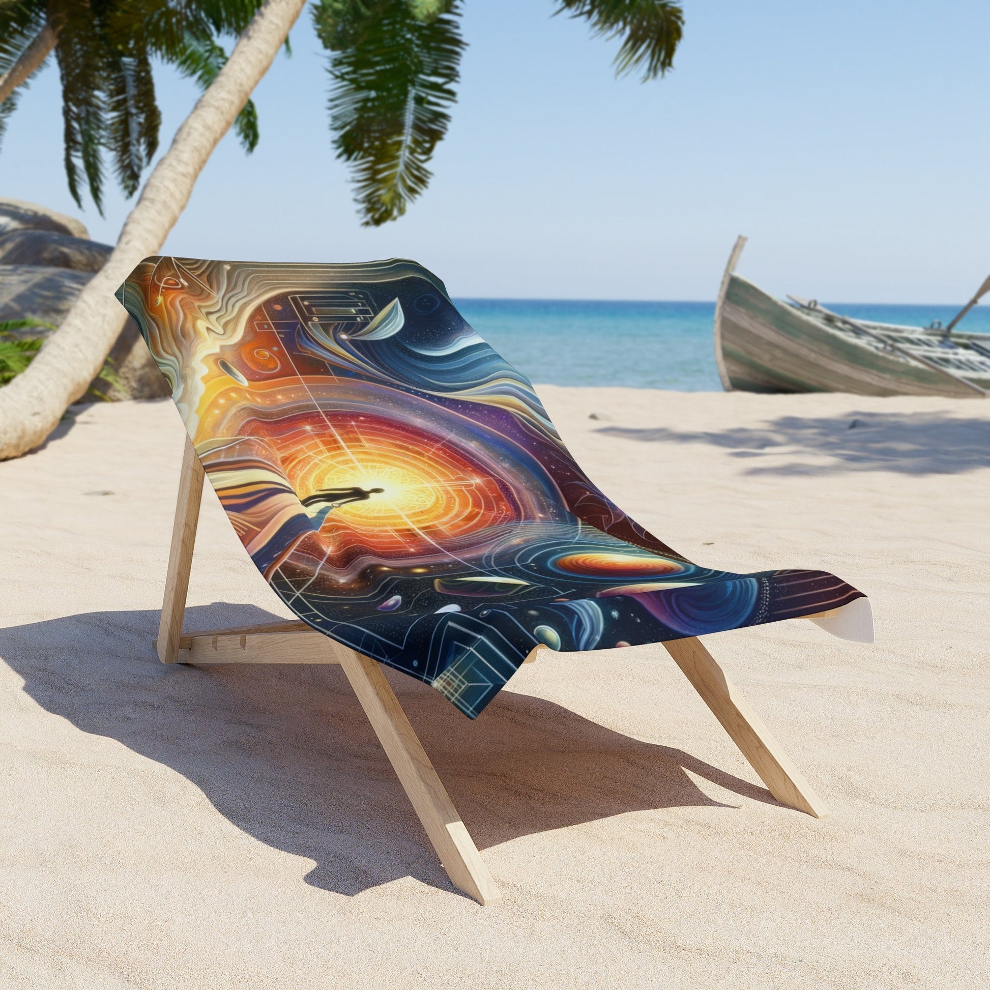Unified Cosmic Alignment Beach Towel - ATUH.ART