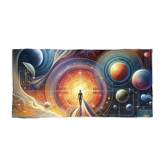 Unified Cosmic Alignment Beach Towel - ATUH.ART