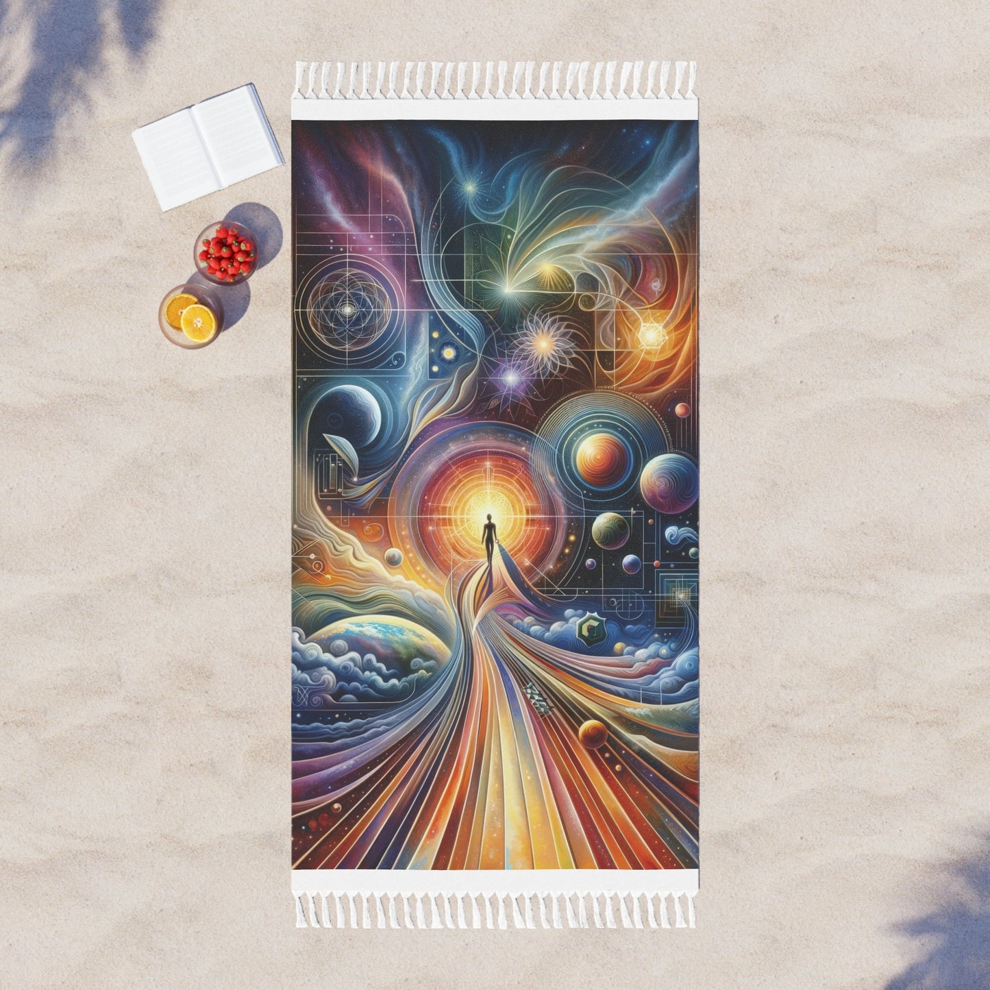 Unified Cosmic Alignment Boho Beach Cloth - ATUH.ART