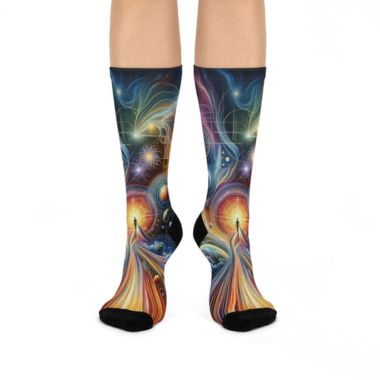 Unified Cosmic Alignment Cushioned Crew Socks - ATUH.ART