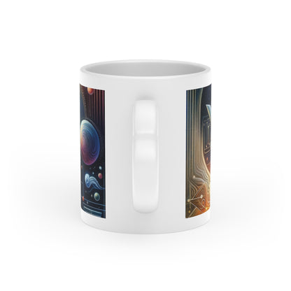 Unified Cosmic Alignment Heart-Shaped Mug - ATUH.ART