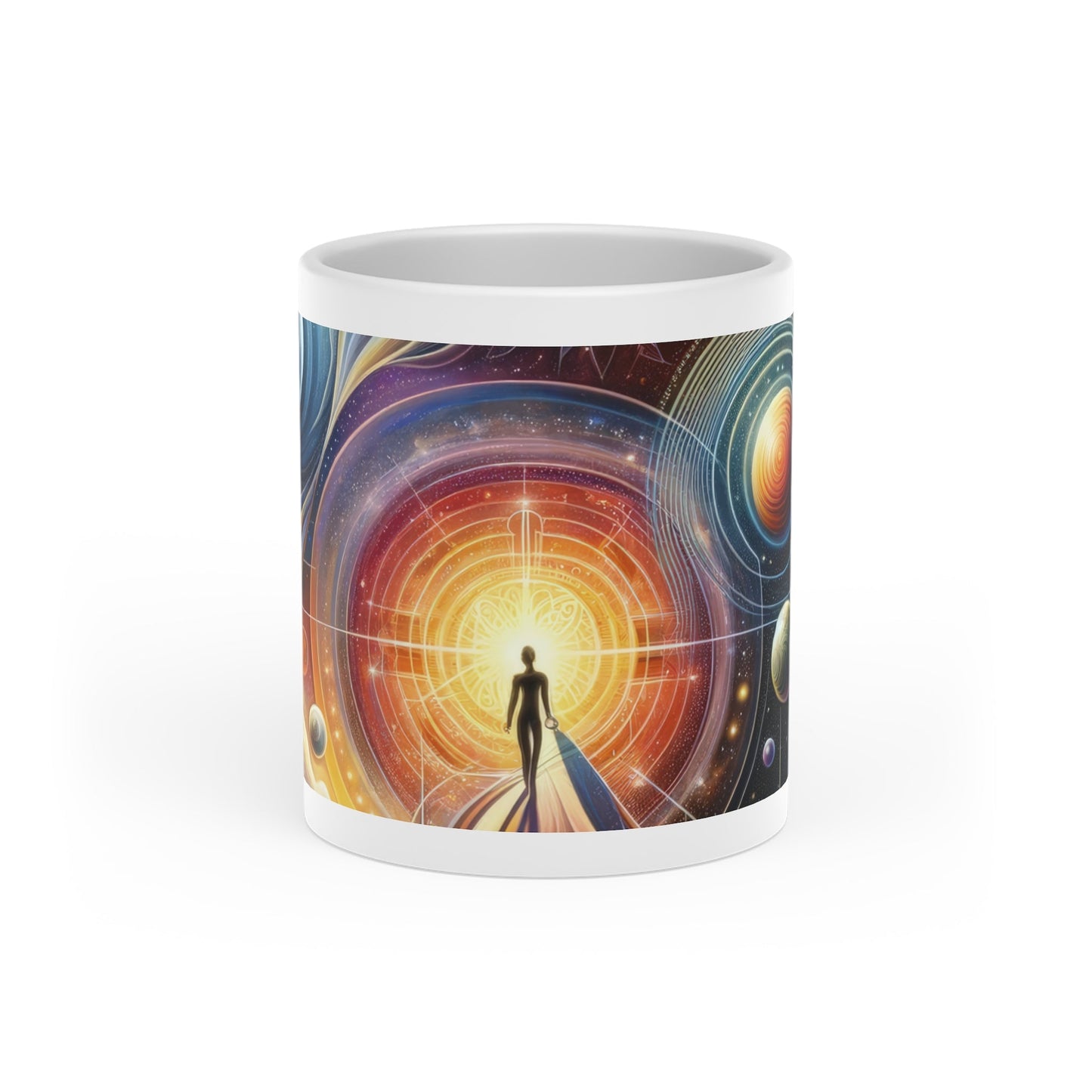 Unified Cosmic Alignment Heart-Shaped Mug - ATUH.ART